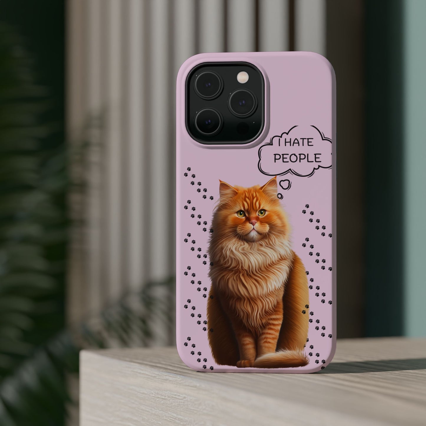 Grumpy Cat "I Hate People" Magnetic Tough iPhone Case – Stylish and Durable Protection