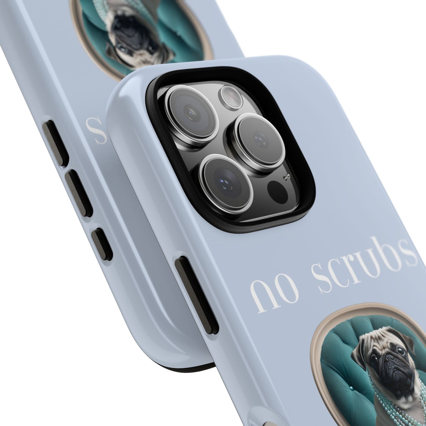 Cute Pug with Jewellery iPhone Tough Case – No Scrubs Edition for iPhone