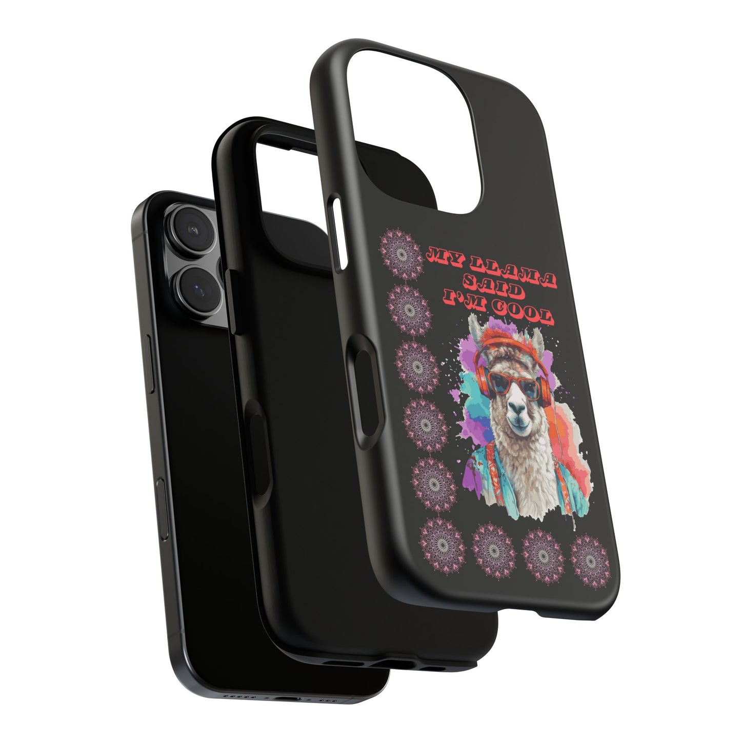My Llama Said I'm Cool" iPhone Tough Case – Fun and Quirky Design for iPhone