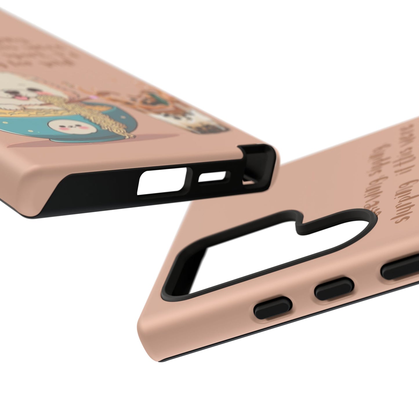 Dog Enjoying Ramen iPhone Tough Case – Cute and Fun Design for iPhone XR to iPhone 16 Pro Max