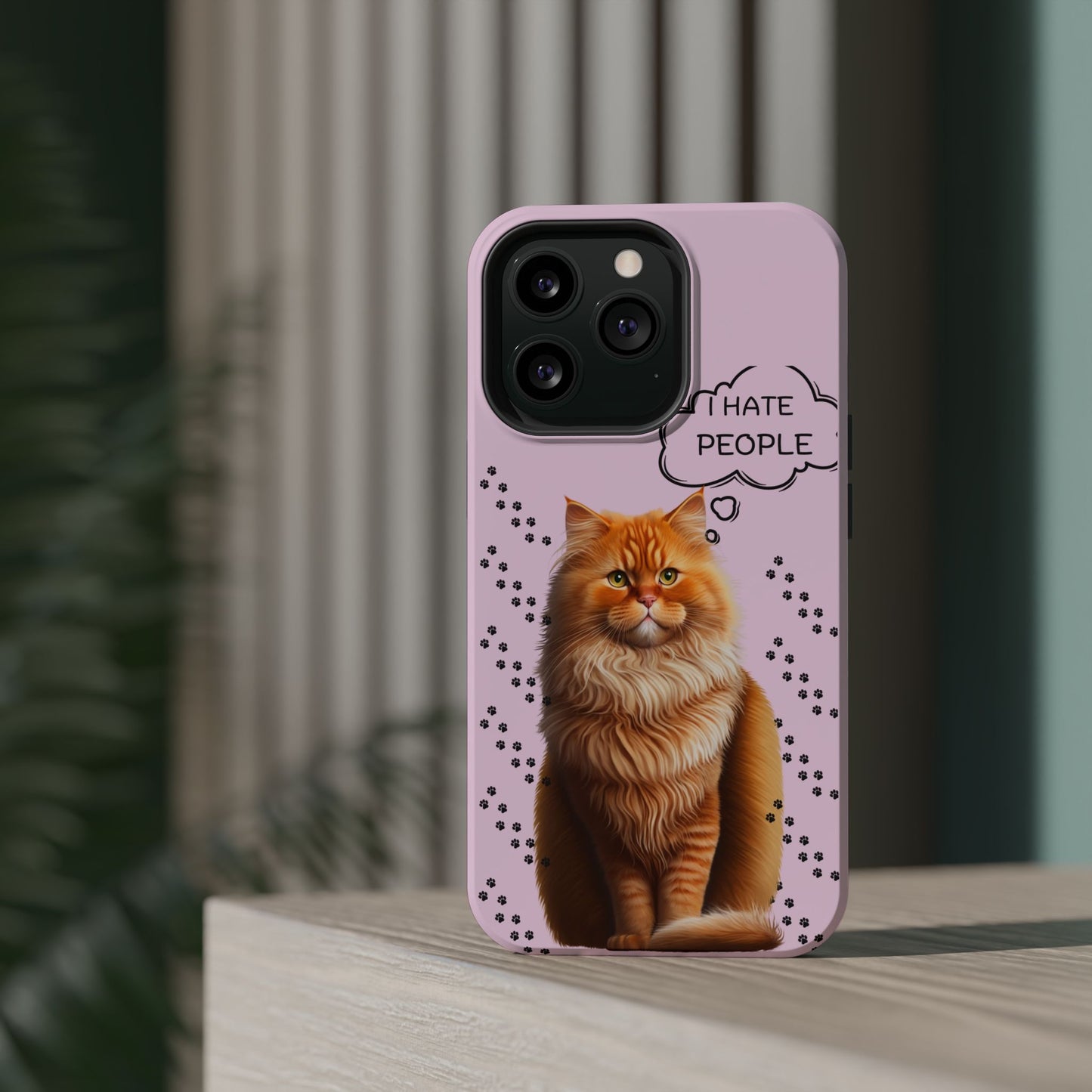 Grumpy Cat "I Hate People" Magnetic Tough iPhone Case – Stylish and Durable Protection