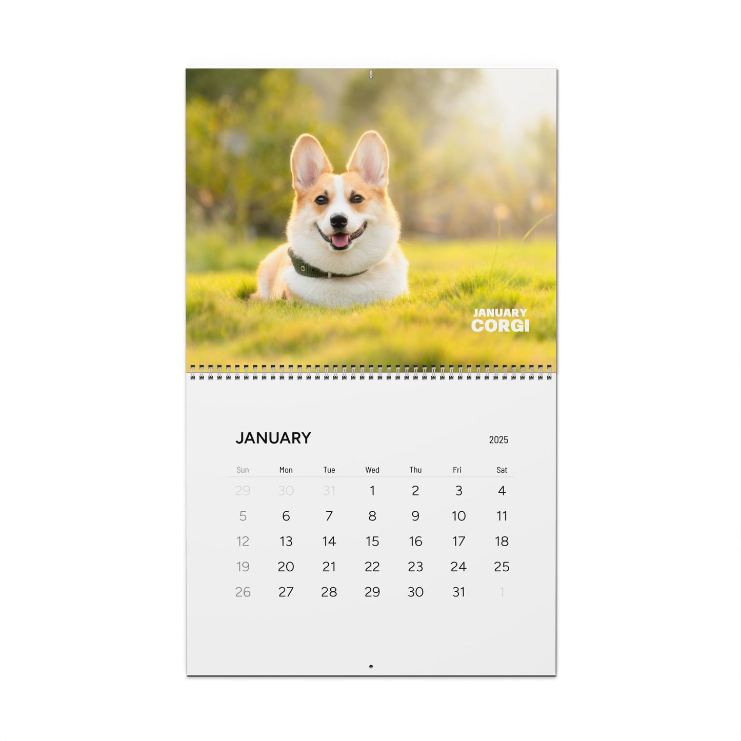 Monthly Pups Calendar
