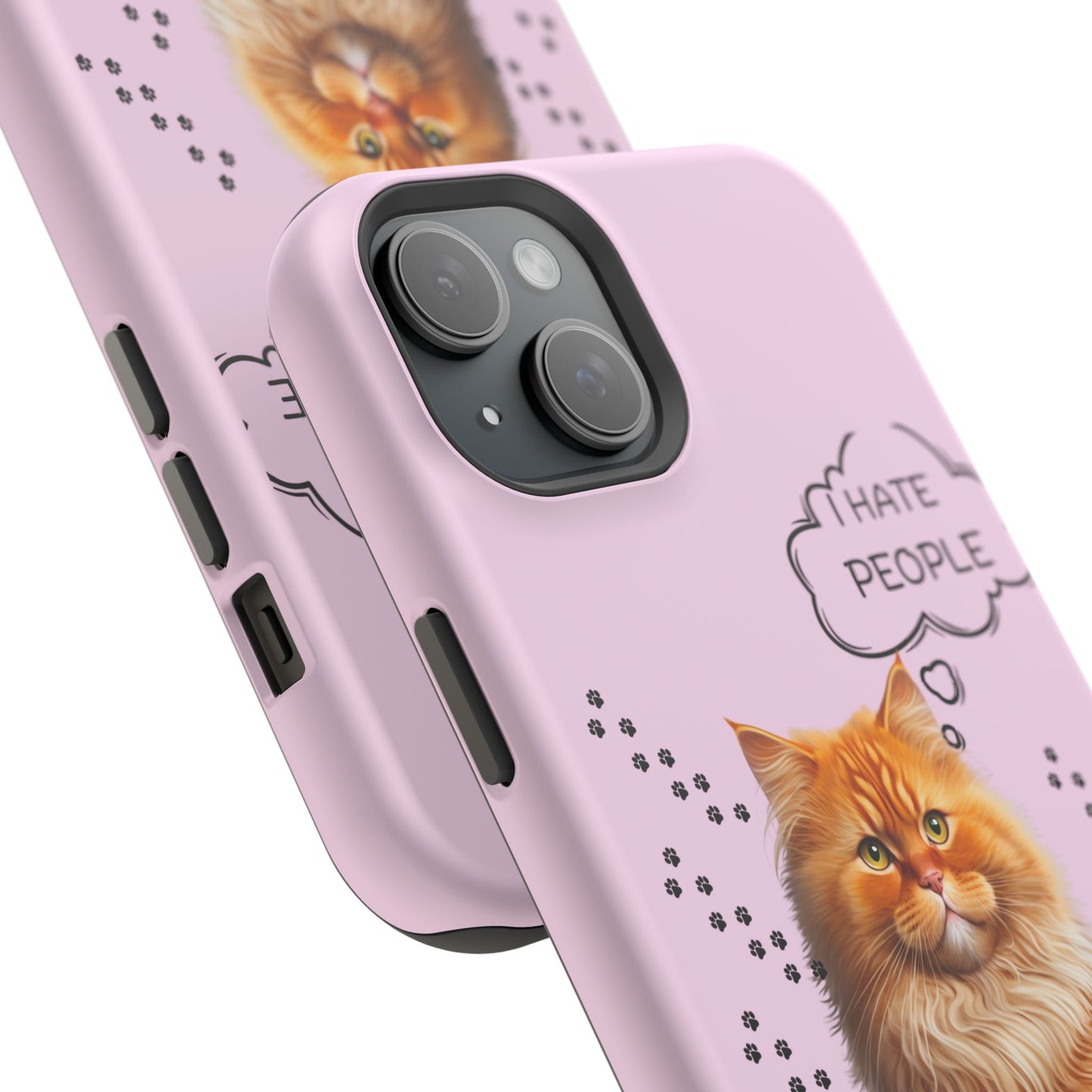 Grumpy Cat "I Hate People" Magnetic Tough iPhone Case – Stylish and Durable Protection