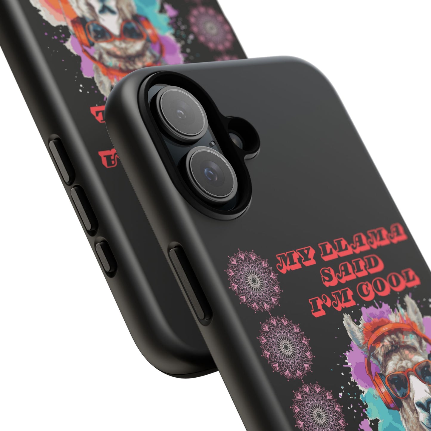 My Llama Said I'm Cool" iPhone Tough Case – Fun and Quirky Design for iPhone