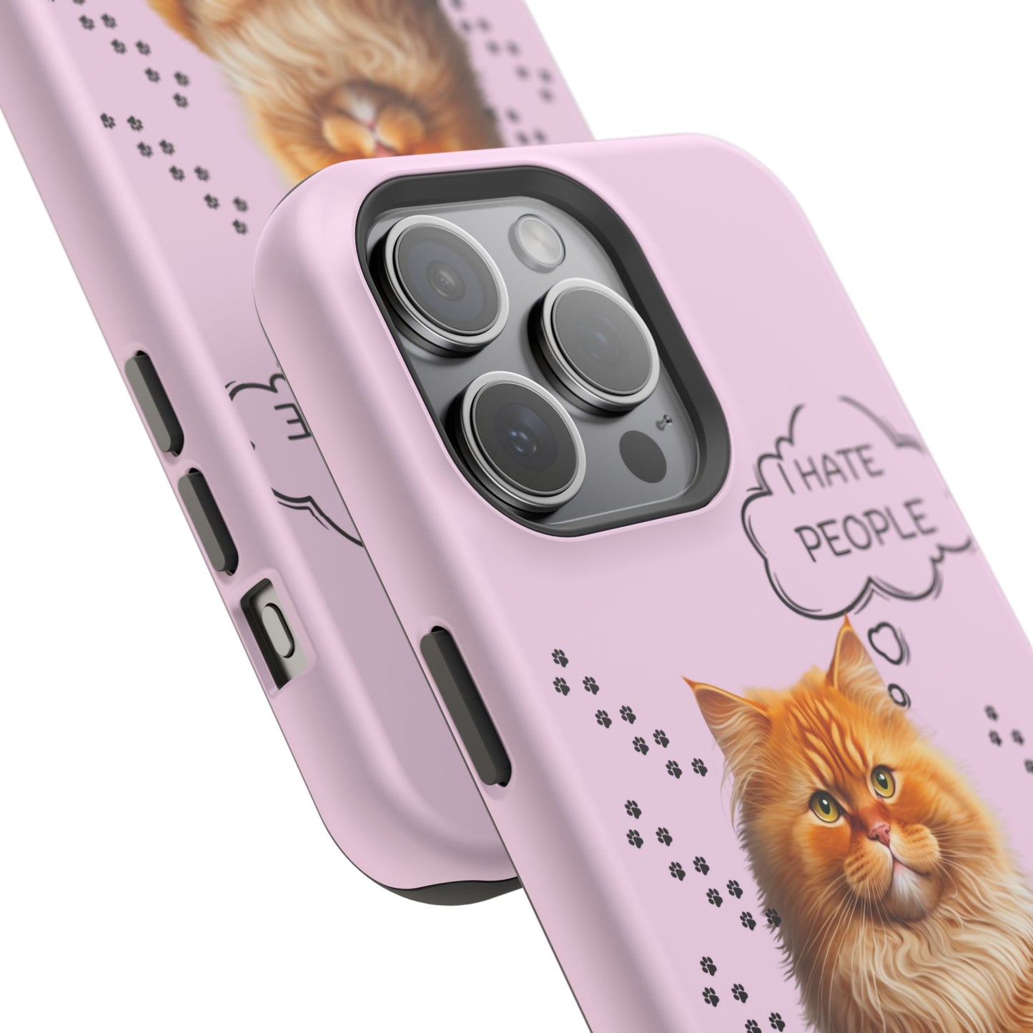 Grumpy Cat "I Hate People" Magnetic Tough iPhone Case – Stylish and Durable Protection