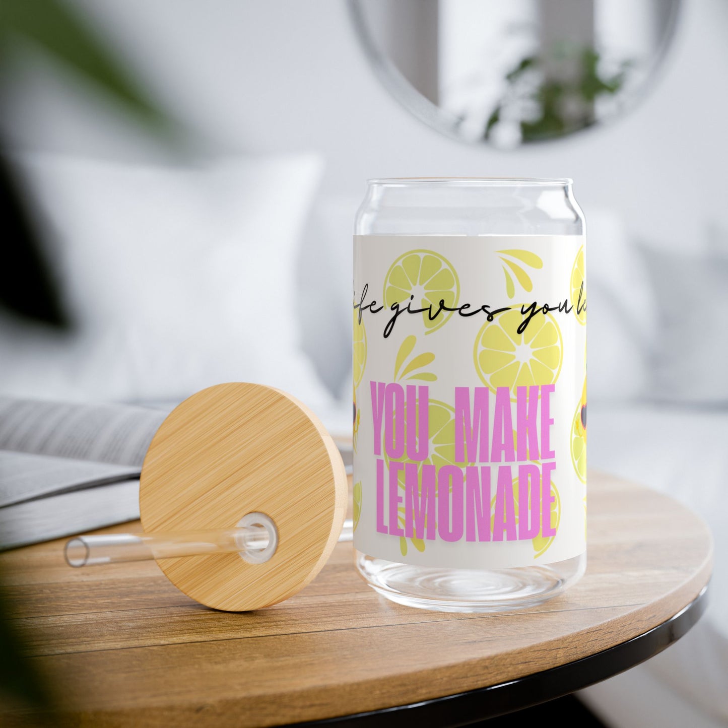 When Life Gives You Lemons" Sipper Glass with Style!