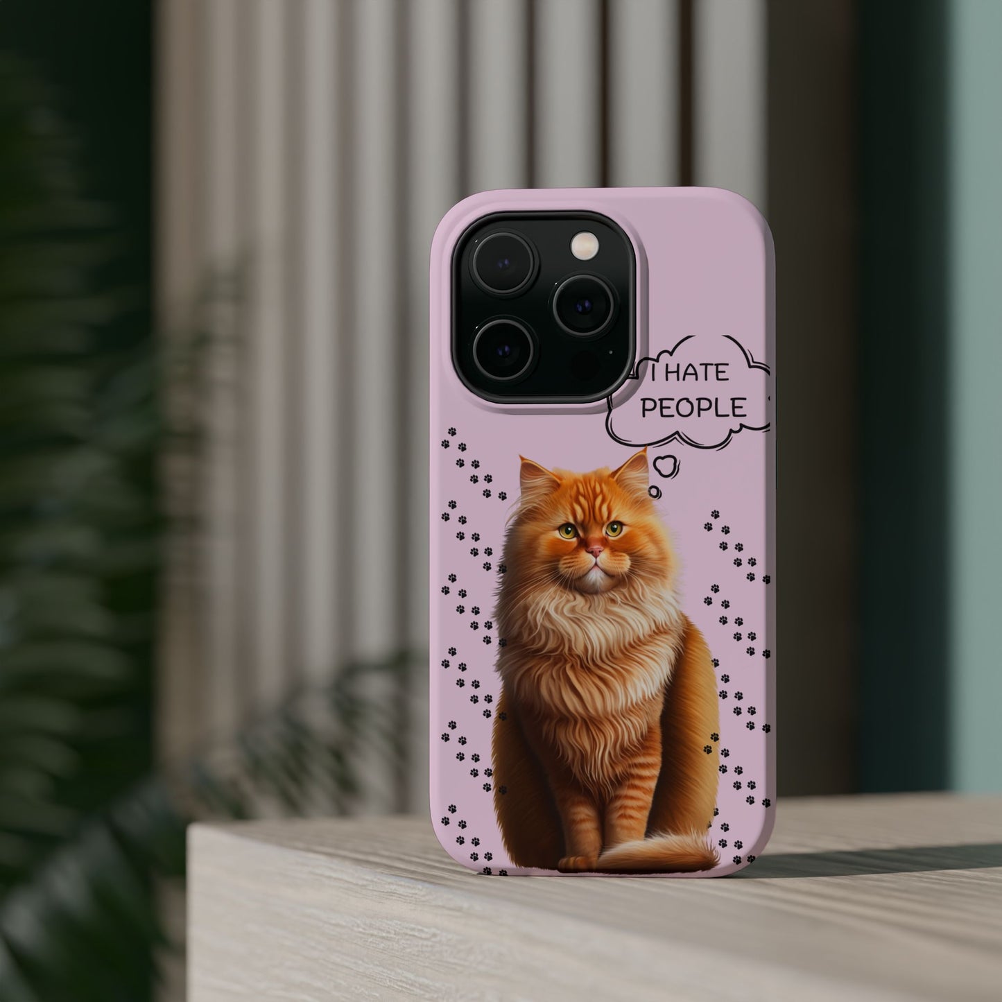 Grumpy Cat "I Hate People" Magnetic Tough iPhone Case – Stylish and Durable Protection