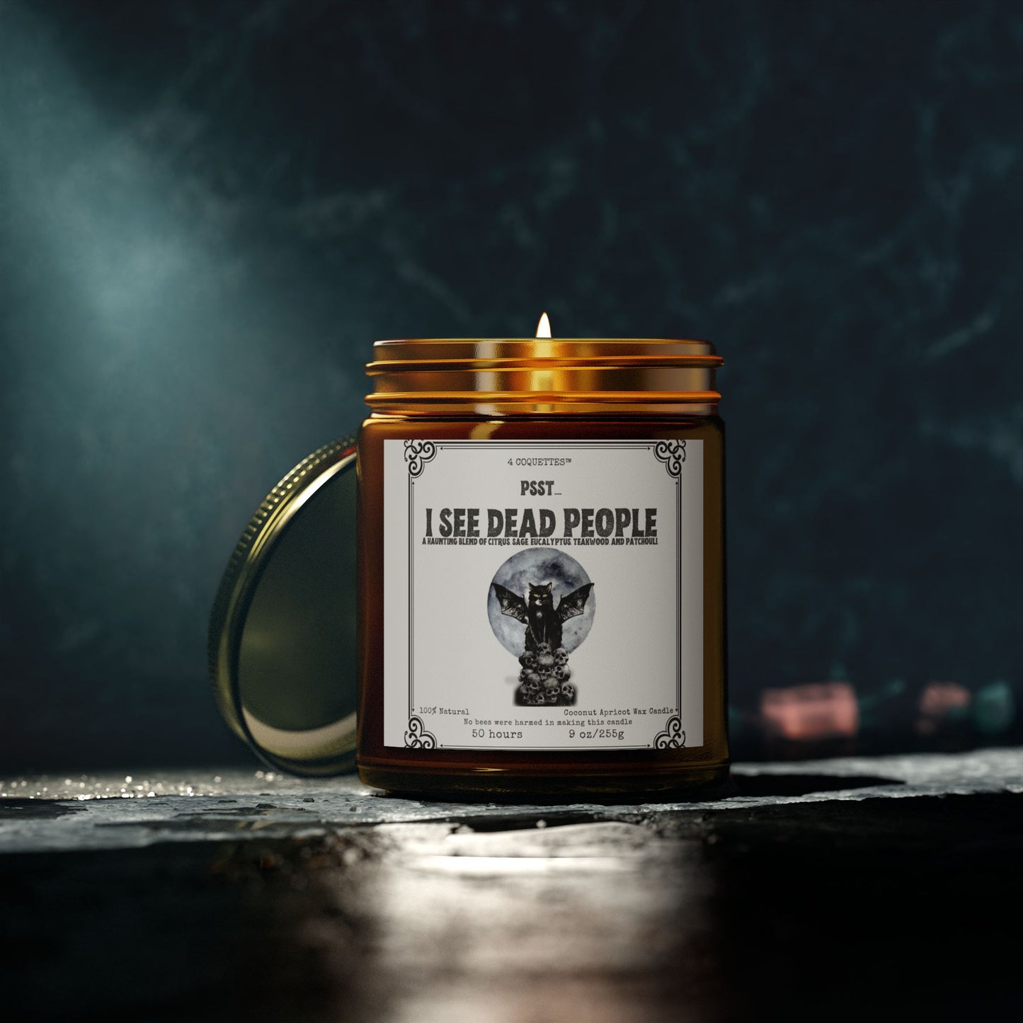 Funny Candle for Halloween, I See Dead People.., 9oz Non-Toxic, Spooky Candle, Best Friend Gift, Halloween Decor, Birthdays & Housewarmings.