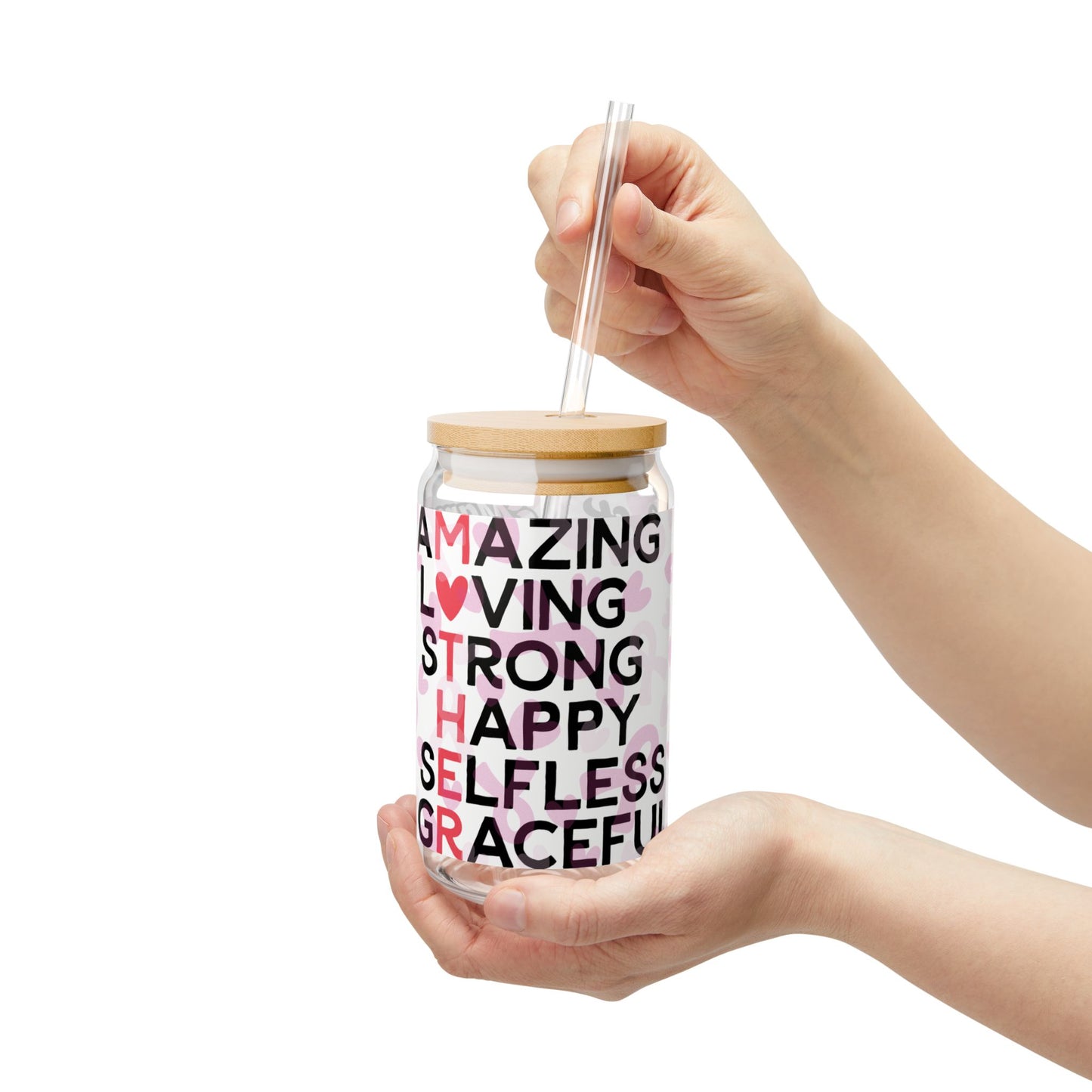 Amazing Mom Glass