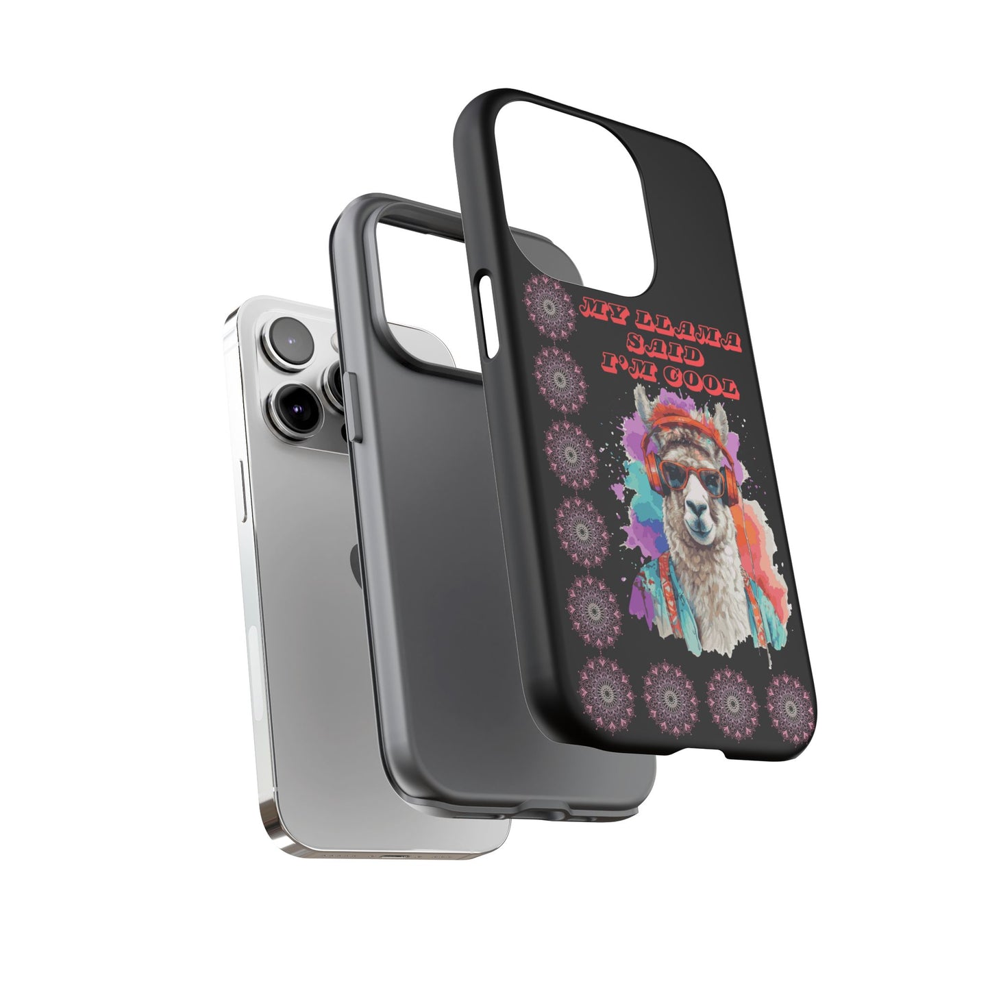 My Llama Said I'm Cool" iPhone Tough Case – Fun and Quirky Design for iPhone