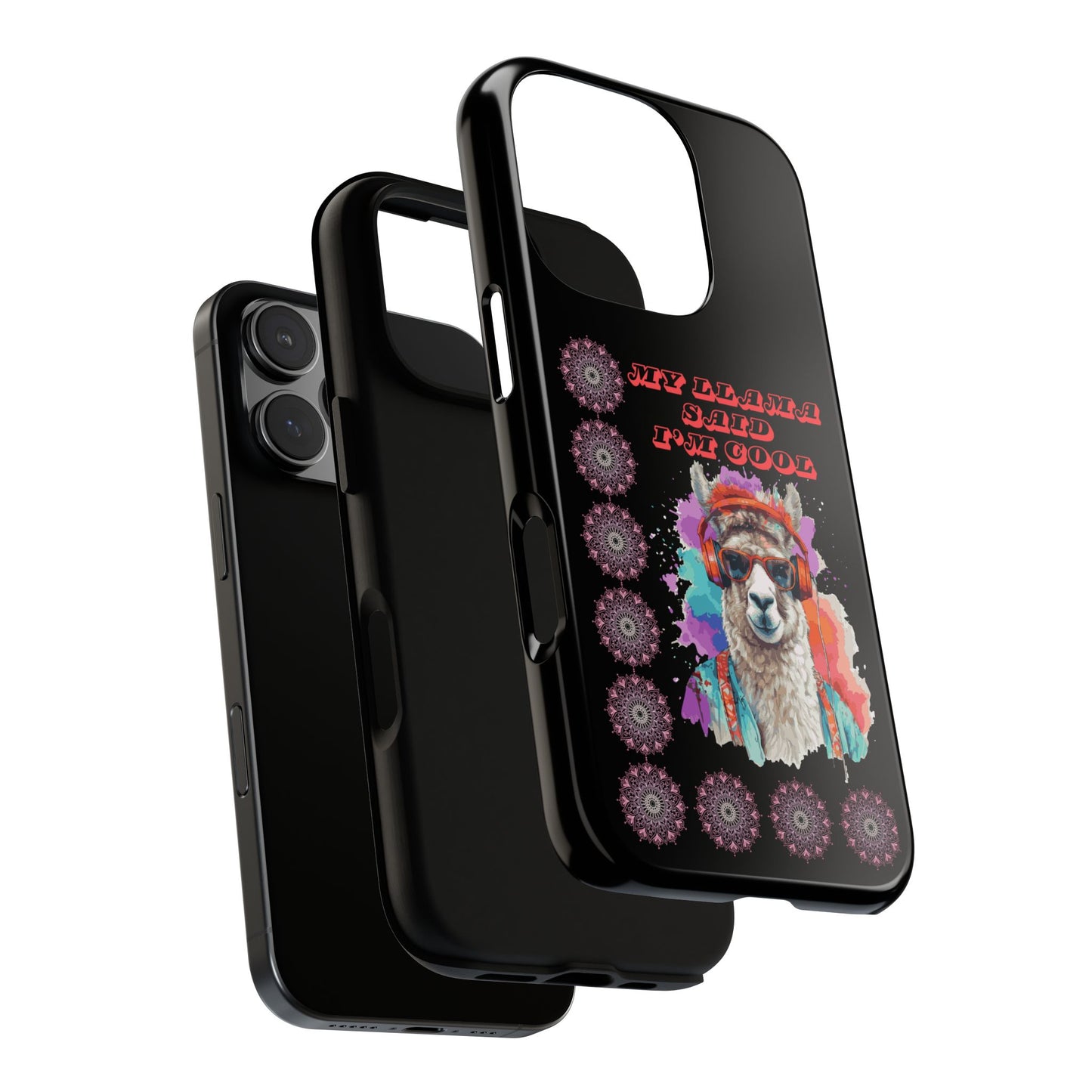 My Llama Said I'm Cool" iPhone Tough Case – Fun and Quirky Design for iPhone