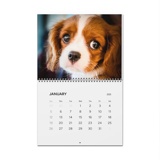 Grumpy DOG CALENDAR 2025 | Dogs Illustrated Calendar | Kids Bedroom Puppy Wall Calendar | Fun Dog Gift | Dog Lover Gift Idea | Cute Dog Gift