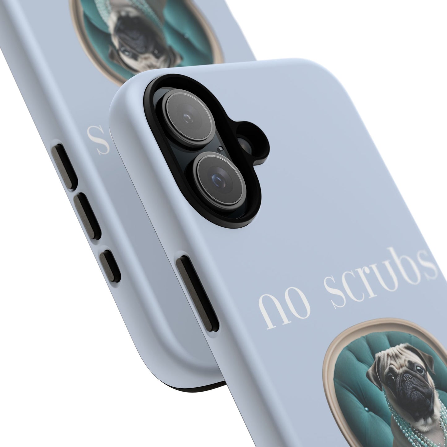 Cute Pug with Jewellery iPhone Tough Case – No Scrubs Edition for iPhone