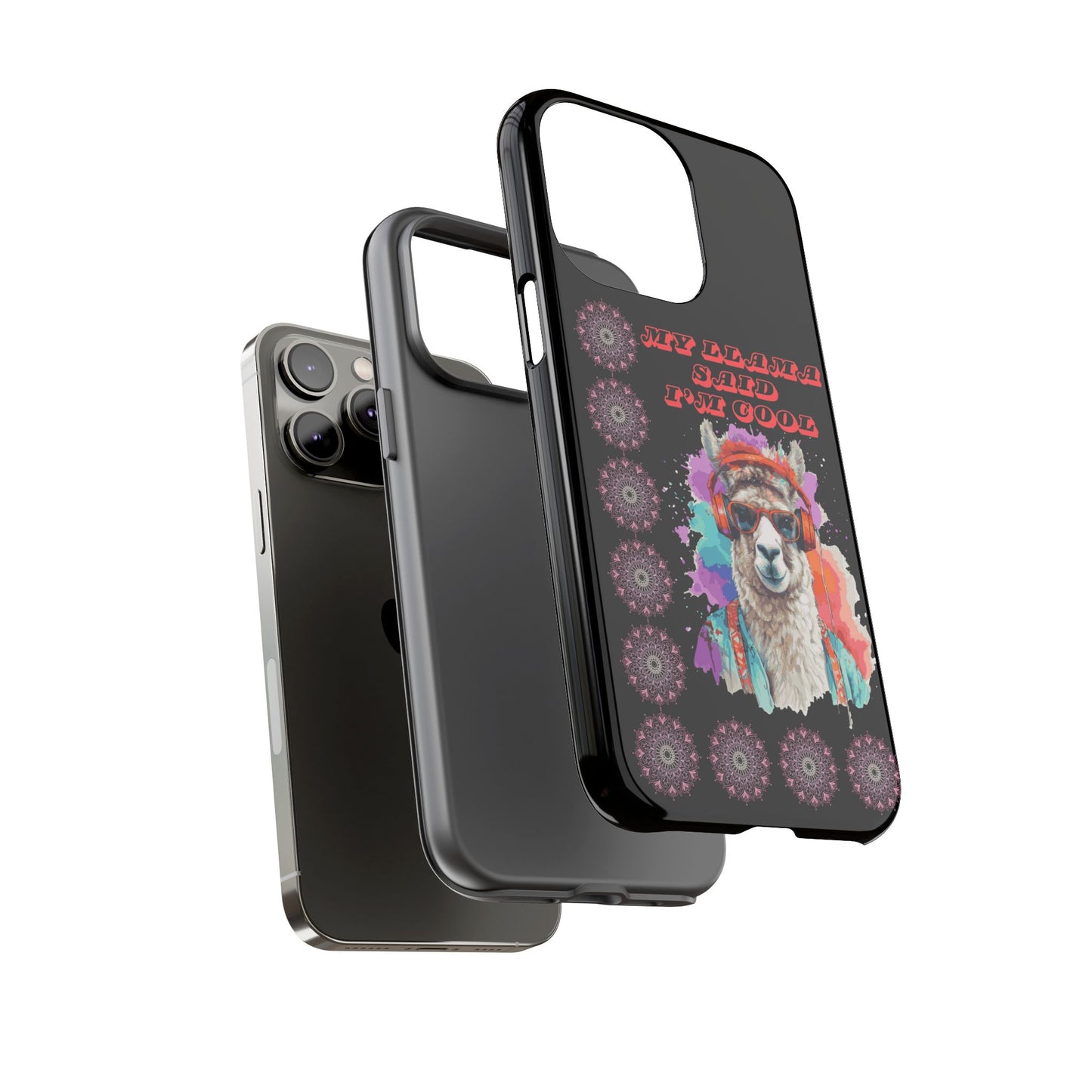 My Llama Said I'm Cool" iPhone Tough Case – Fun and Quirky Design for iPhone