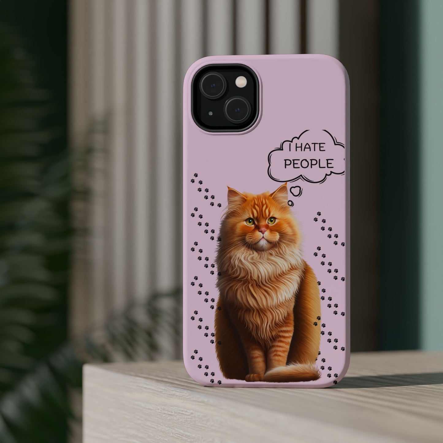 Grumpy Cat "I Hate People" Magnetic Tough iPhone Case – Stylish and Durable Protection