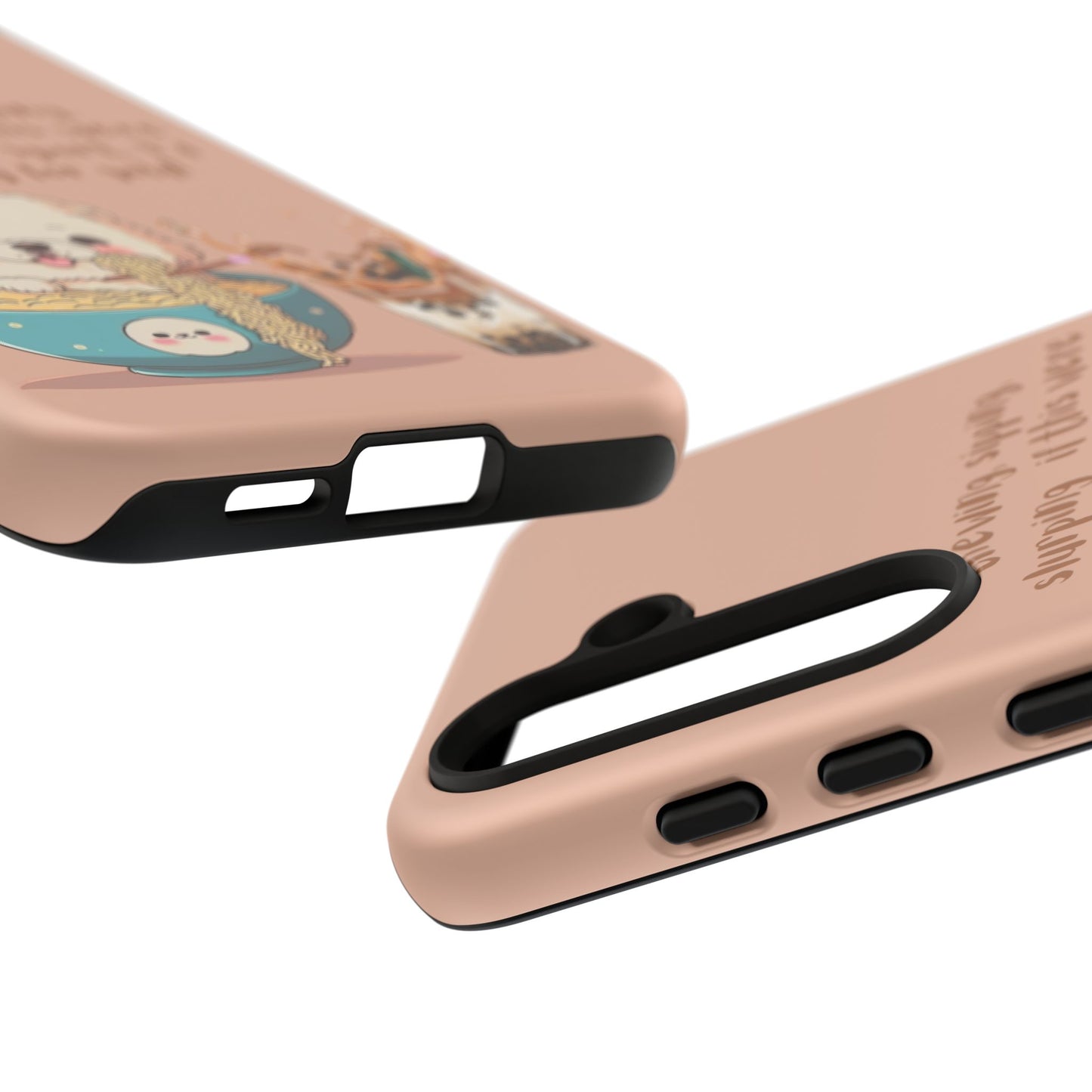 Dog Enjoying Ramen iPhone Tough Case – Cute and Fun Design for iPhone XR to iPhone 16 Pro Max