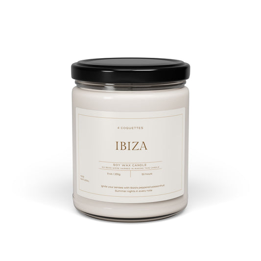 IBIZA  Peppered Passionfruit Soy Candle, 9oz Non-Toxic, Perfect for Birthdays, Housewarmings, or Simply a Summer Escape