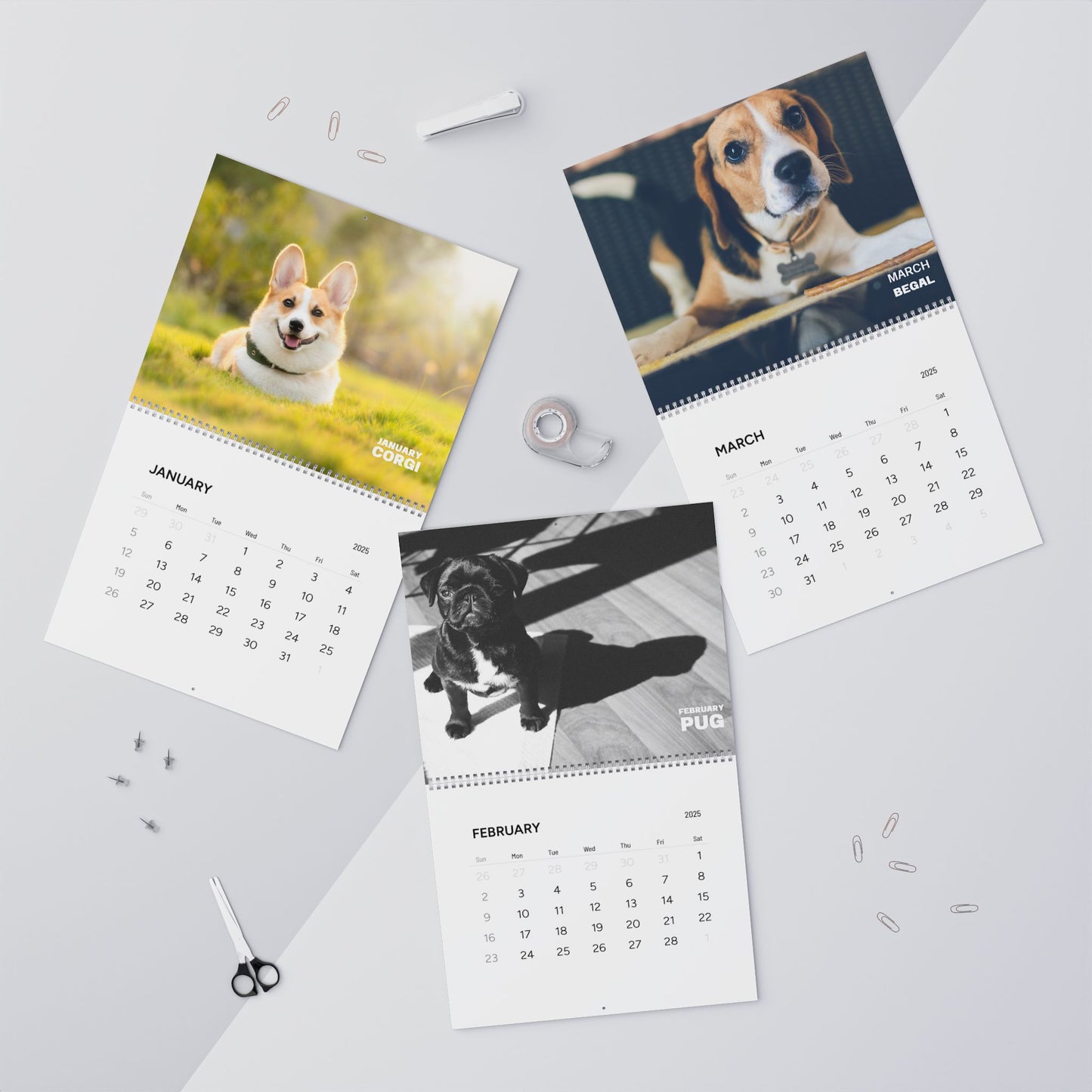 Monthly Pups Calendar