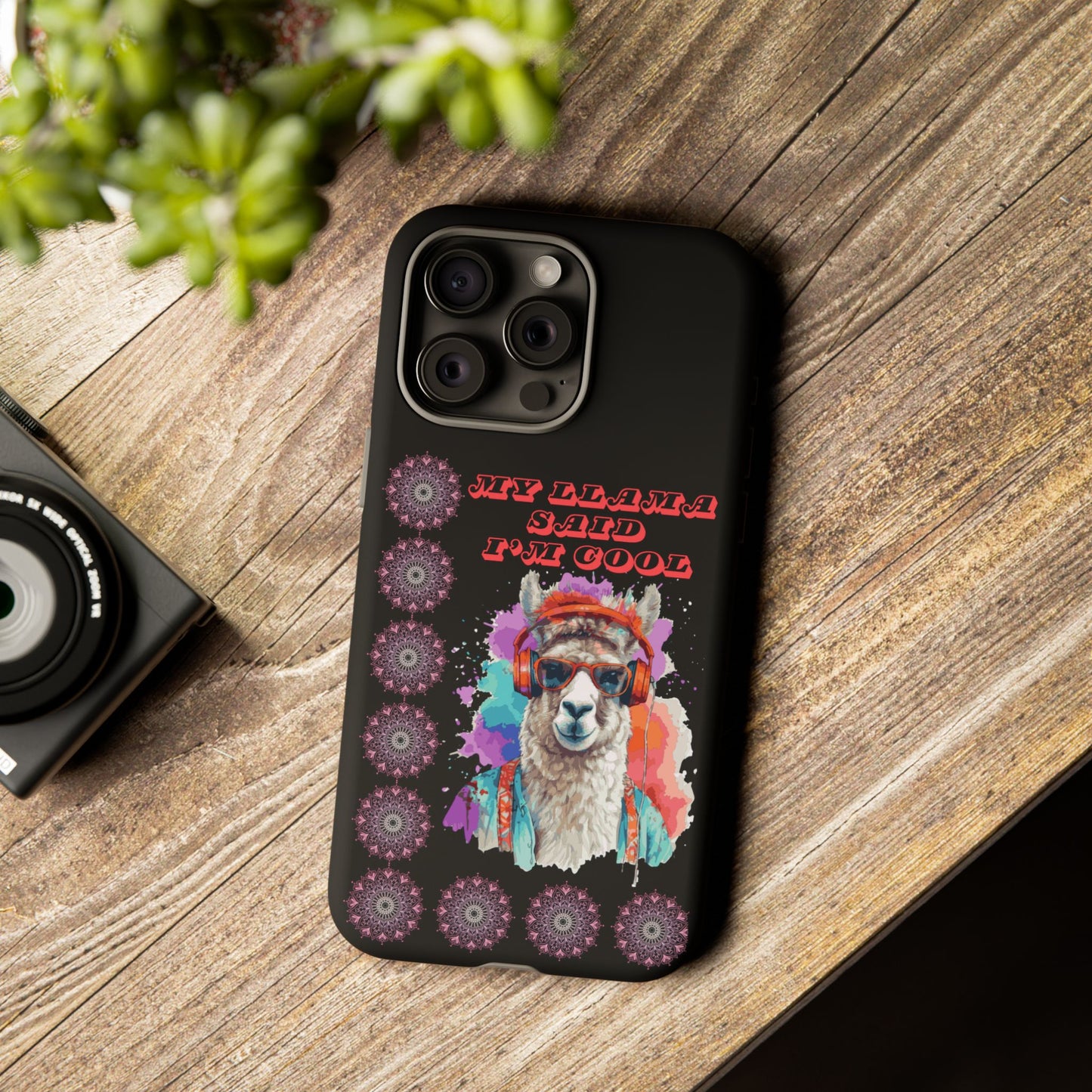 My Llama Said I'm Cool" iPhone Tough Case – Fun and Quirky Design for iPhone