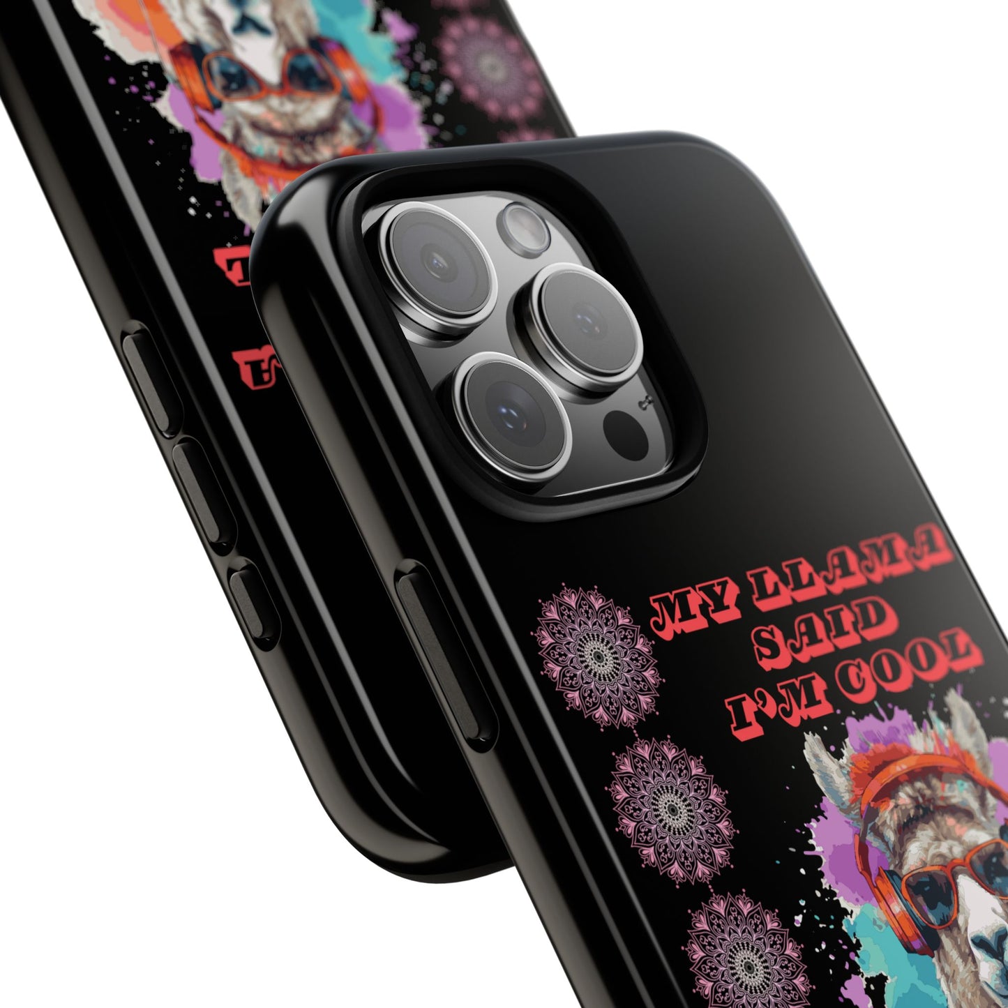 My Llama Said I'm Cool" iPhone Tough Case – Fun and Quirky Design for iPhone