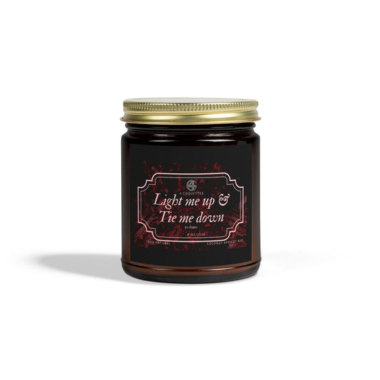 Tie Me Down & Light Me Up- Funny Valentine's Day Scented Candle