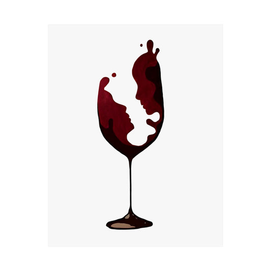 Wine Glass Love Art