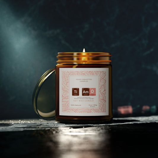 Ti Amo Periodic Table Soy Wax Candle – Love That Smells as Good as It Feels