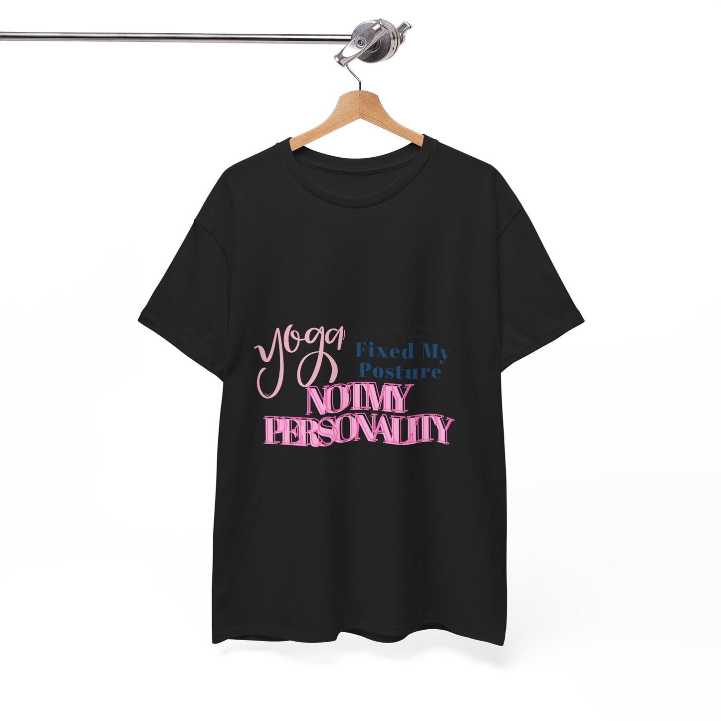 Yoga Fixed My Posture, Not My Personality-Unisex Cotton Tee