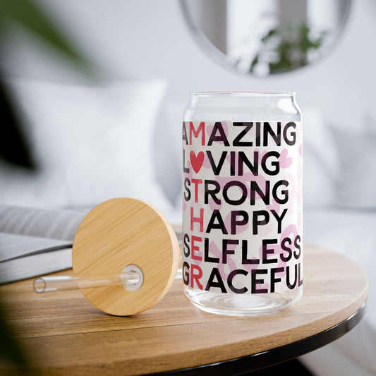 Amazing Mom Glass