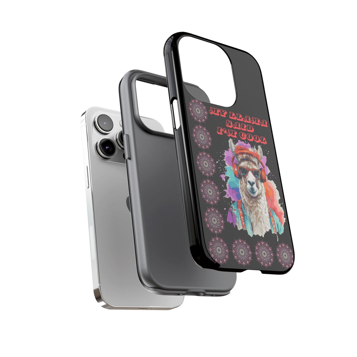 My Llama Said I'm Cool" iPhone Tough Case – Fun and Quirky Design for iPhone
