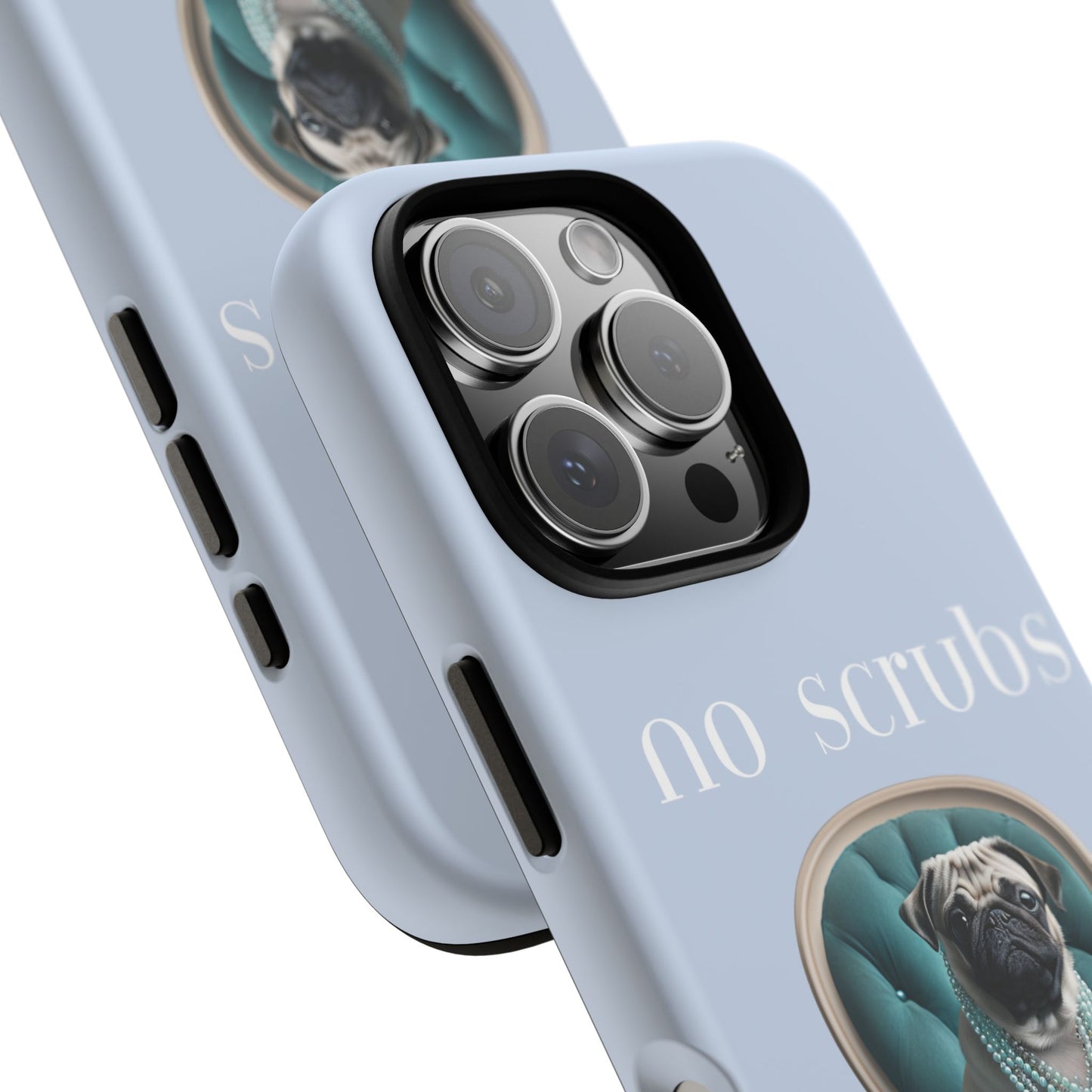 Cute Pug with Jewellery iPhone Tough Case – No Scrubs Edition for iPhone