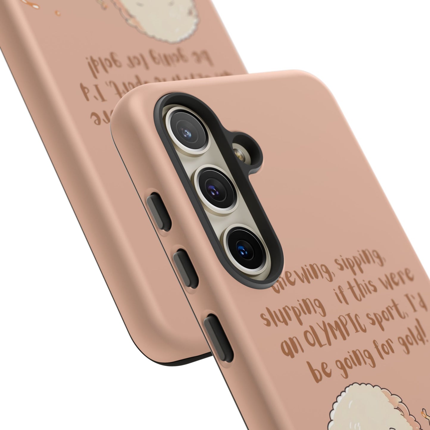 Dog Enjoying Ramen iPhone Tough Case – Cute and Fun Design for iPhone XR to iPhone 16 Pro Max
