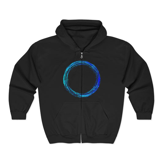 Unisex Motivational Hoodie, Like Water I Am Not Luxurious But Valuable, Positive Affirmation Zip-Up, Comfort & Inspiration