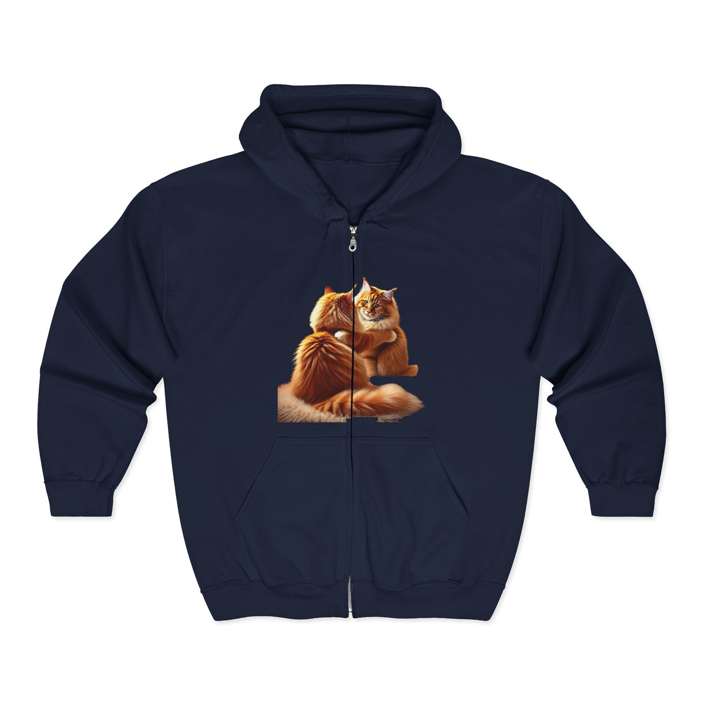 Motivational Quote Zip-Up Hoodie, Mirror Is My Best Friend, Courage Over Emotions, Unisex Full Zip Hoodie for Everyday Wear