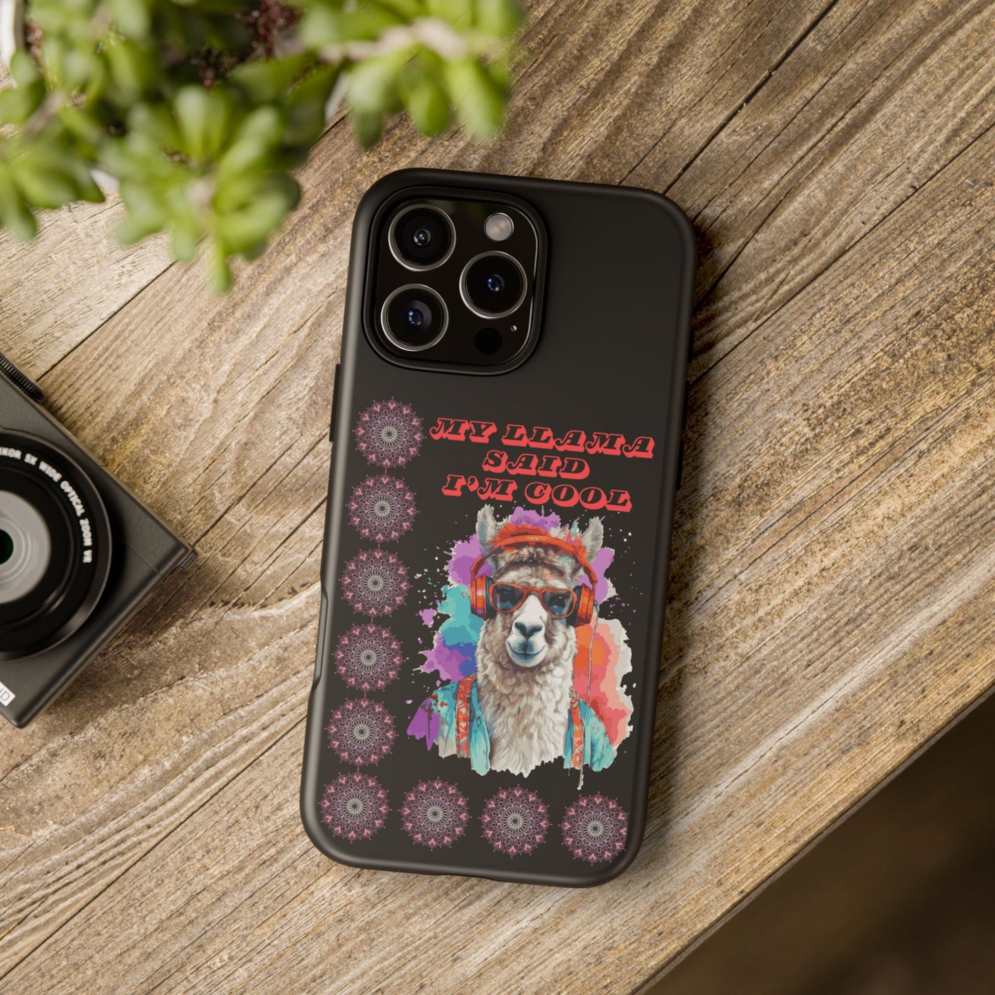 My Llama Said I'm Cool" iPhone Tough Case – Fun and Quirky Design for iPhone