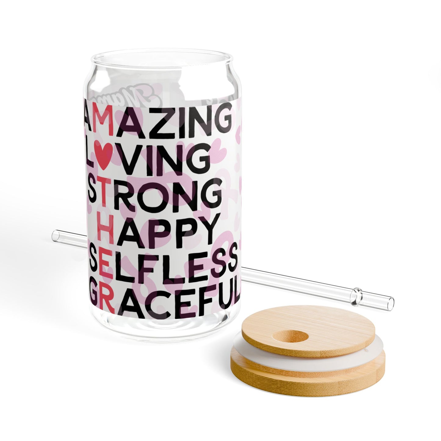 Amazing Mom Glass